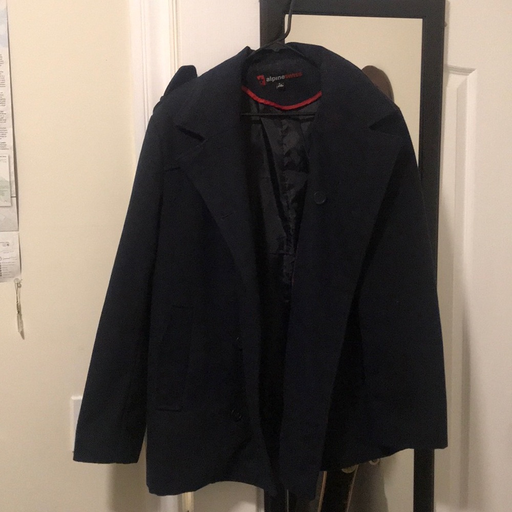 Pea coat MENS navy blue